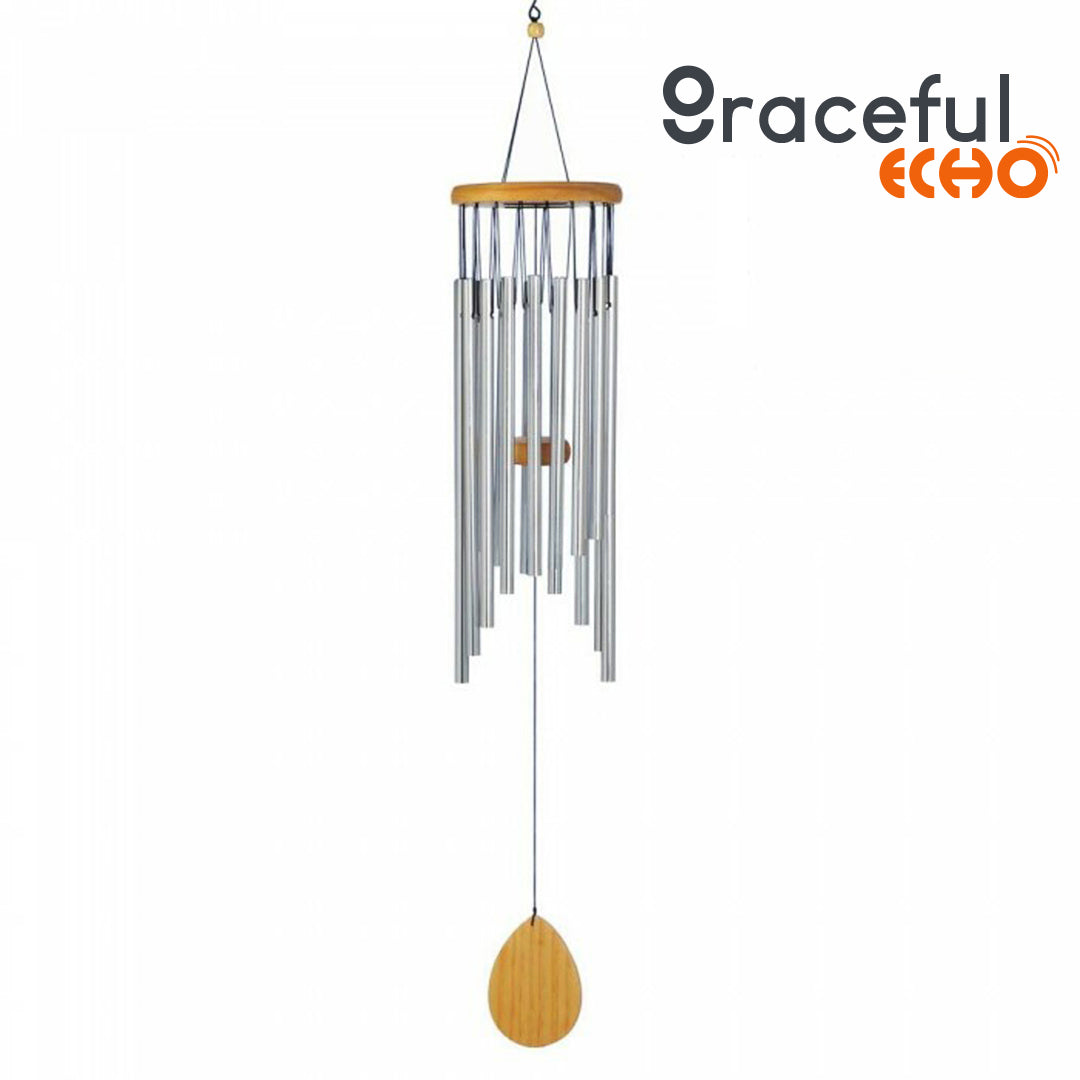 Graceful Echo - Classic Aluminum Waterfall Wind Chimes - 28 inches