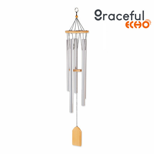 Graceful Echo - Natural Pine Wind Chimes - 24 inches